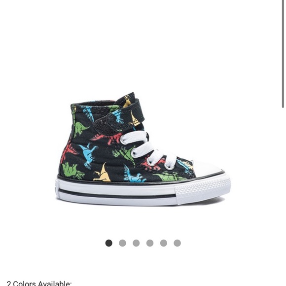 Converse Chuck Taylor All Star  - Baby•Toddler •Black /Dinosaurs. - Picture 5 of 5